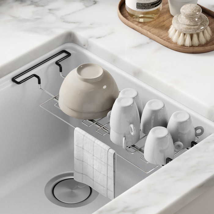 kraus sink dish rack